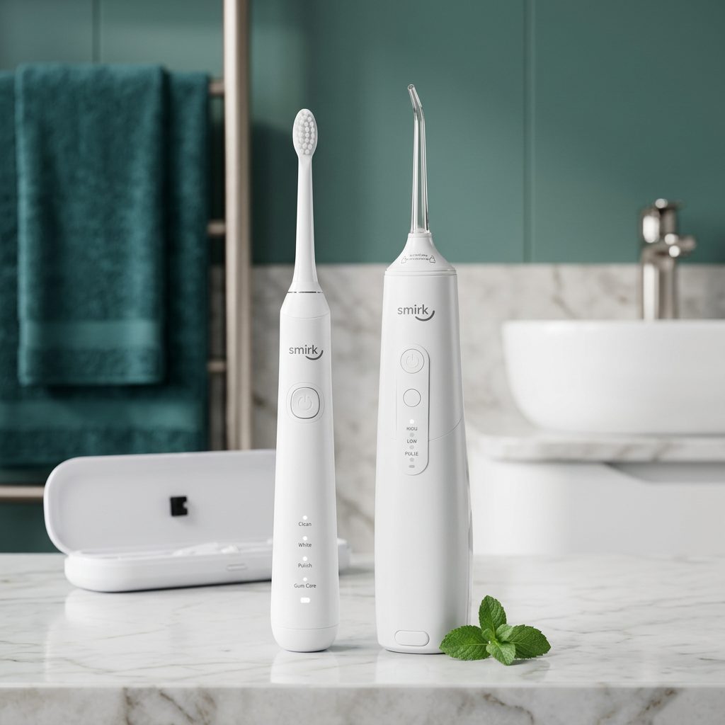 Smirk Ultrasonic toothbrush and Water Flosser together